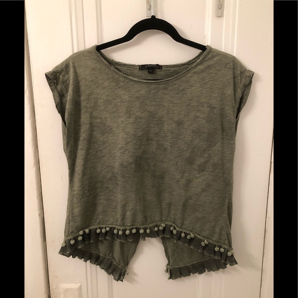 Sage Green Open Back Top - image 1